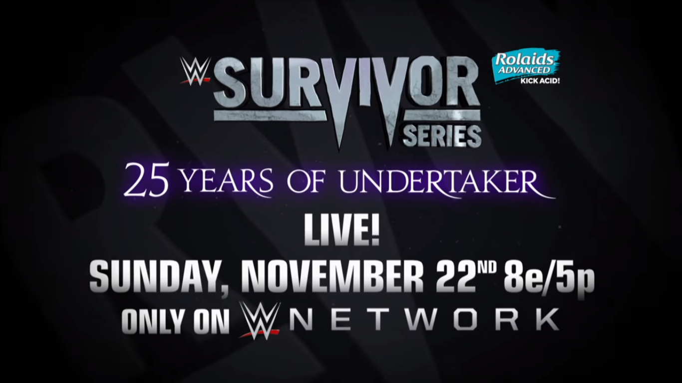 WWE Survivor Series 2015 - 25 Years of Undertaker