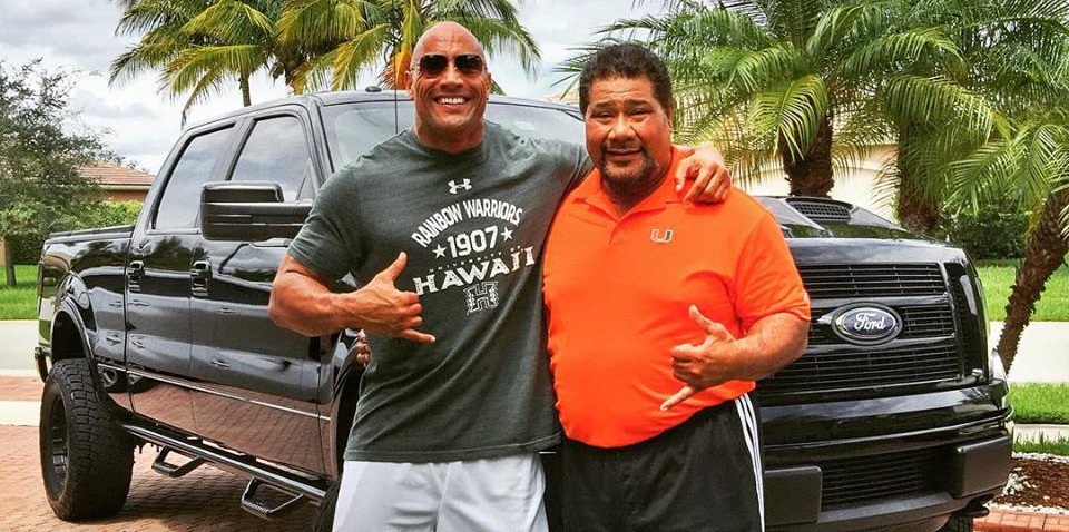 The Rock with Haku in 2015