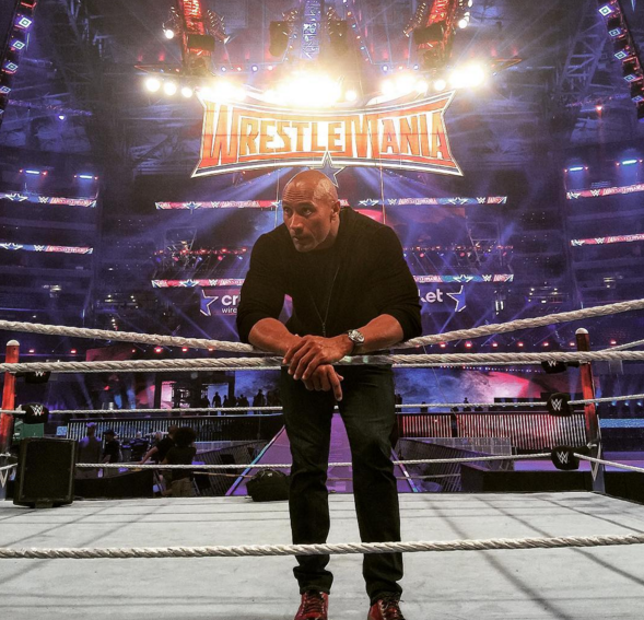 The Rock in WrestleMania 32 Ring