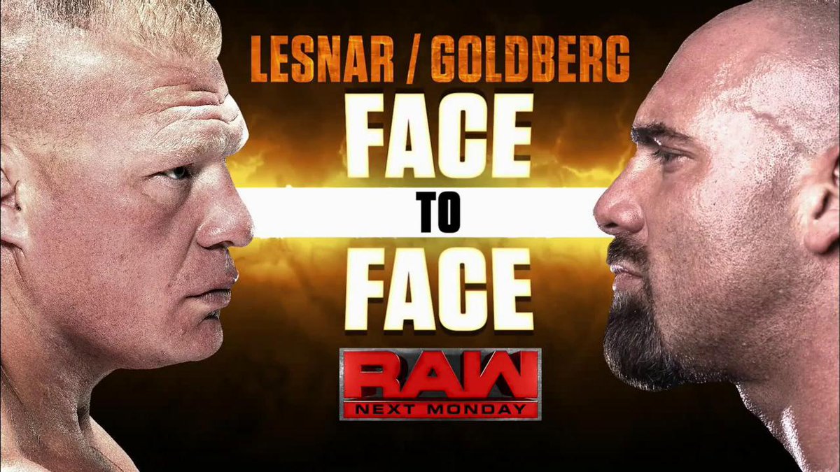 Brock Lesnar & Goldberg - Face-To-Face Before Survivor Series 2016 on Raw