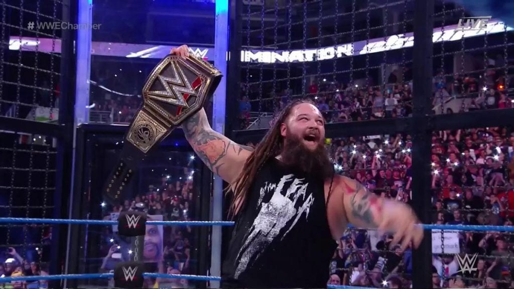 Bray Wyatt wins the WWE Championship at Elimination Chamber 2017