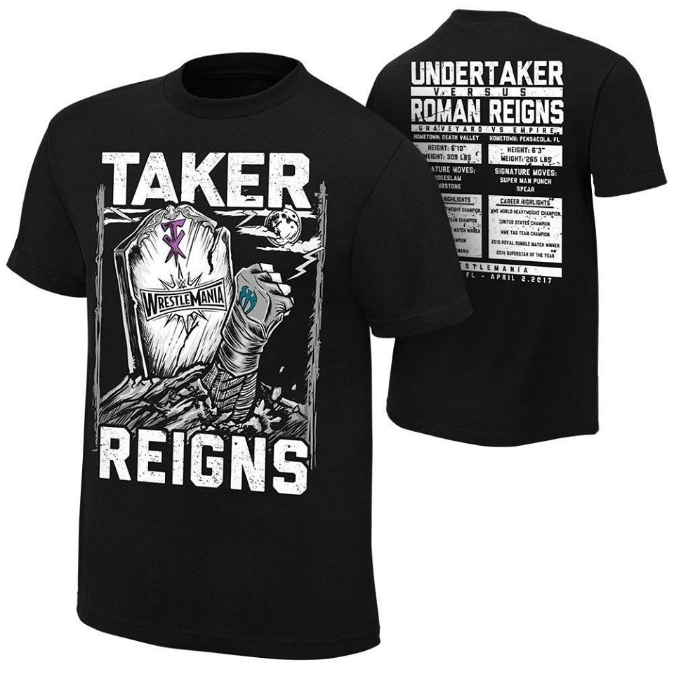 The Undertaker vs. Roman Reigns - WrestleMania 33 T-Shirt