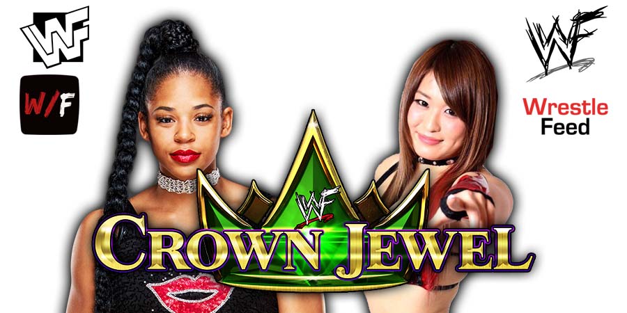 Bianca Belair Vs Iyo Sky Crown Jewel WWE 1 WrestleFeed App