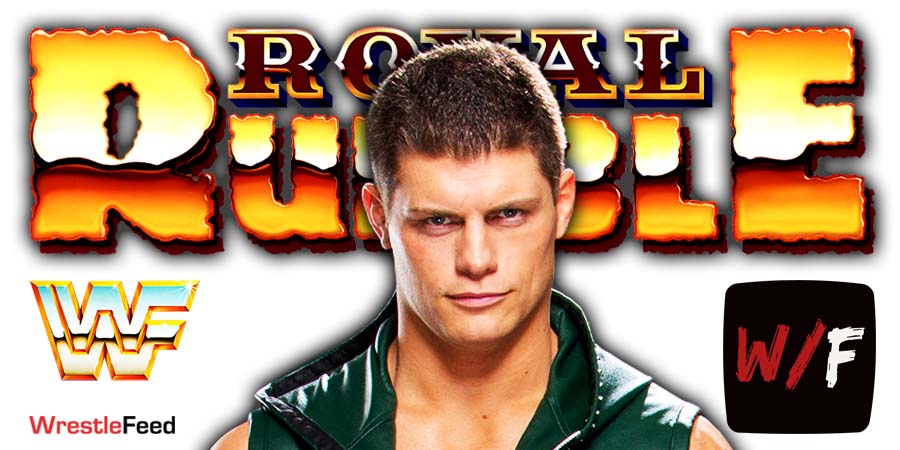 Cody Rhodes Royal Rumble PPV WWE 7 WrestleFeed App