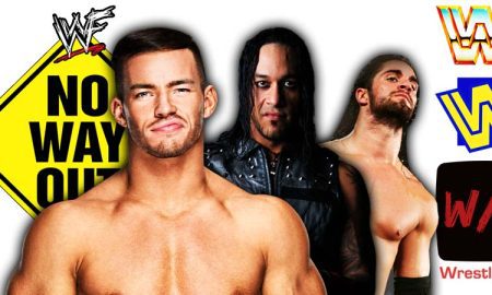Elimination Chamber 2023 Match Austin Theory Damian Priest Seth Rollins WrestleFeed App