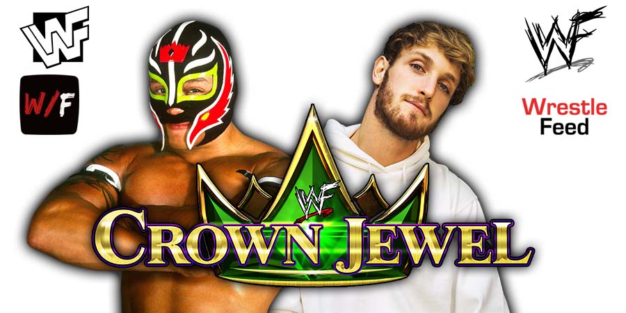 Rey Mysterio Vs Logan Paul Crown Jewel WWE 1 WrestleFeed App