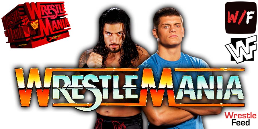 Roman Reigns Vs Cody Rhodes WrestleMania 39 PPV WWE 2 WrestleFeed