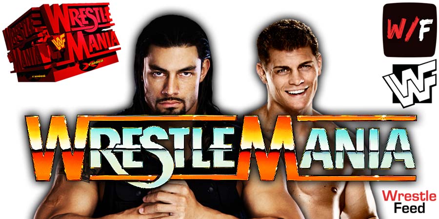 Roman Reigns Vs Cody Rhodes WrestleMania 39 PPV WWE 8 WrestleFeed