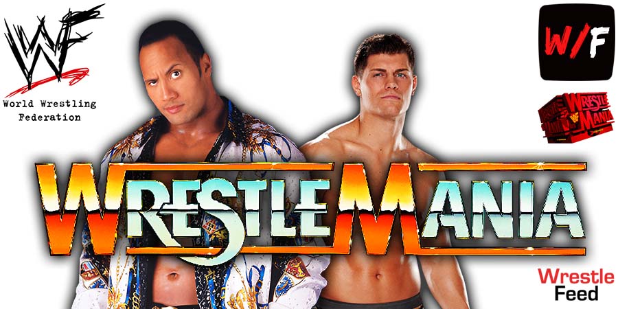 The Rock And Cody Rhodes WrestleMania WWE WWF 6 WrestleFeed App