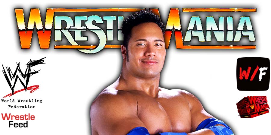 The Rock Dwayne Johnson WrestleMania WWF Pic 11 WrestleFeed App