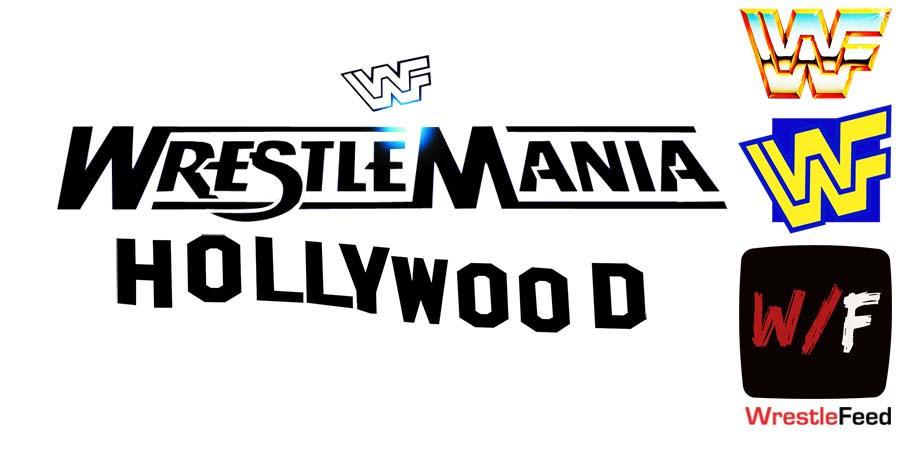 WrestleMania Hollywood Logo WWF WWE PPV 5 WrestleFeed App