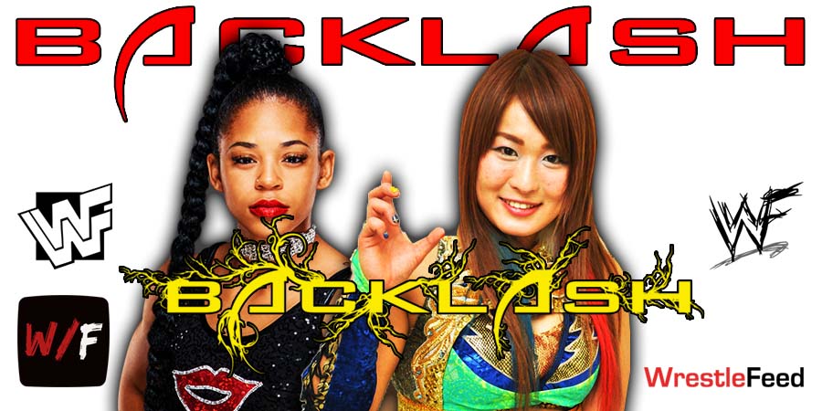Bianca Belair VS Iyo Sky Backlash PPV 3 WWE WrestleFeed App