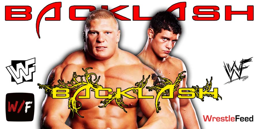 Brock Lesnar Vs Cody Rhodes Backlash PPV 4 WWE WrestleFeed App