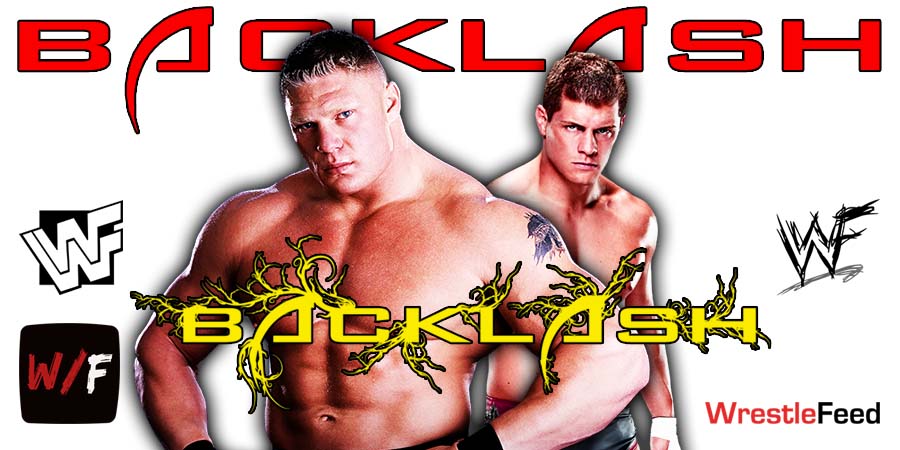 Brock Lesnar Vs Cody Rhodes Backlash PPV 5 WWE WrestleFeed App