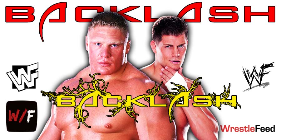 Brock Lesnar Vs Cody Rhodes Backlash PPV 7 WWE WrestleFeed App