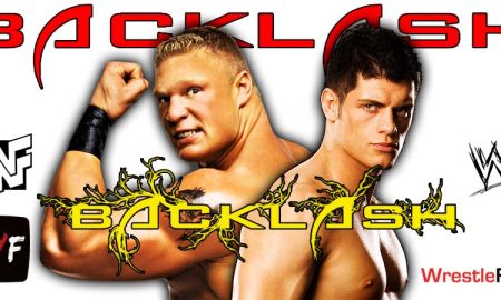 Brock Lesnar Vs Cody Rhodes Backlash PPV 8 WWE WrestleFeed App