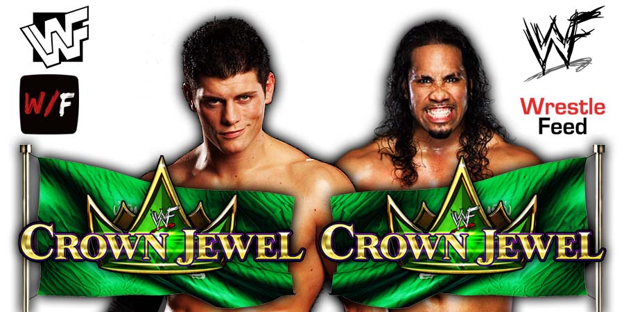 Cody Rhodes And Jey Uso Crown Jewel 2023 WWE PPV 1 WrestleFeed App