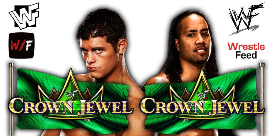 Cody Rhodes And Jey Uso Crown Jewel 2023 WWE PPV 2 WrestleFeed App