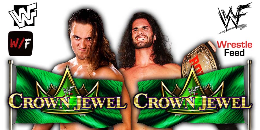 Drew McIntyre Vs Seth Rollins Crown Jewel 2023 WWE PPV 1 WrestleFeed App