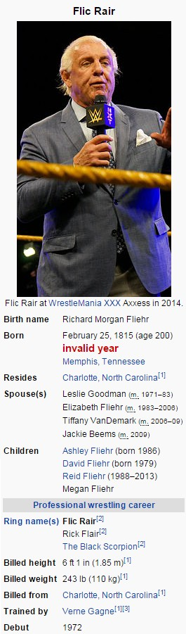 Ric Flair Hilarious Wikipedia Edit