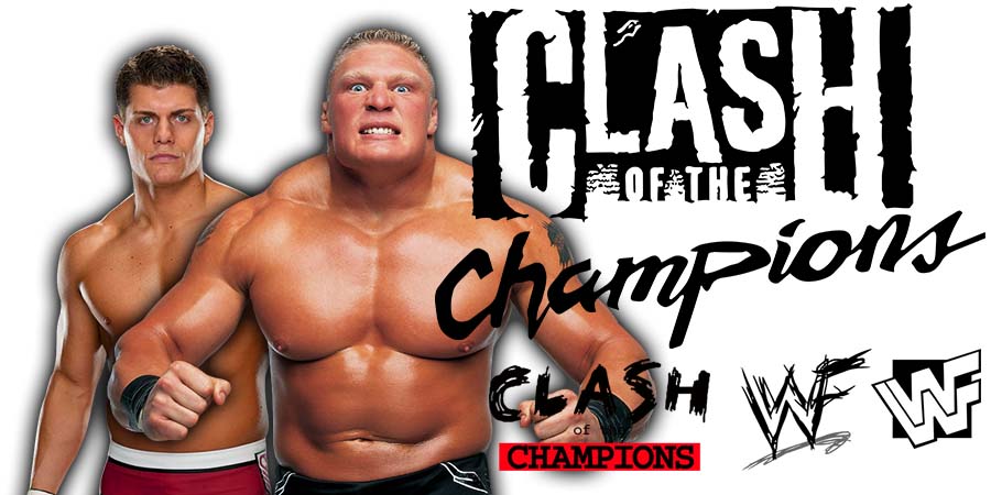Brock Lesnar Vs Cody Rhodes 7 Night Of Champions 2023 WWE PLE WrestleFeed App