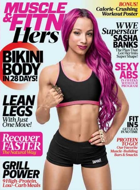 Sasha Banks - Muscle & Fitness Cover