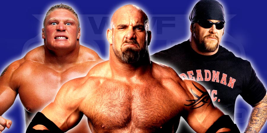 Brock Lesnar, Goldberg, and The Undertaker (Brock Lesnar vs. Goldberg vs. The Undertaker)