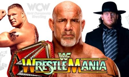 Goldberg (WWE Universal Champion), Brock Lesnar, The Undertaker - WrestleMania 33