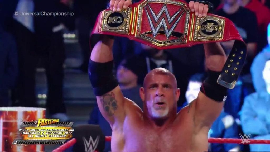 Goldberg wins the WWE Universal Championship