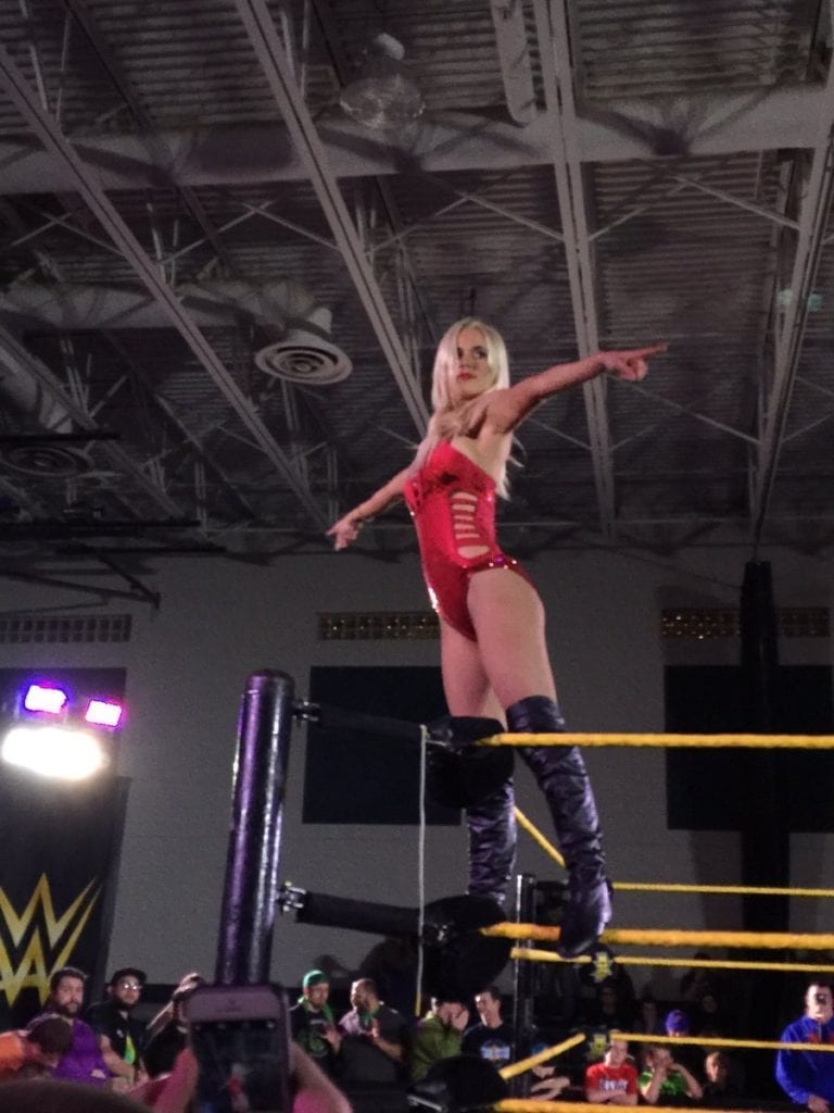 Lana losses her first singles match at NXT Live Event in Gainesville, Florda