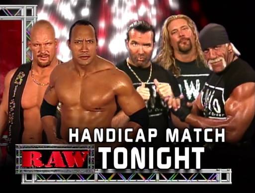 Stone Cold Steve Austin & The Rock vs. The nWo (Hollywood Hogan, Kevin Nash & Scott Hall) - Biggest Match In The History of Raw