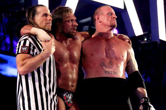 The Undertaker, Triple H & Shawn Michaels at WrestleMania 28 - End of an Era