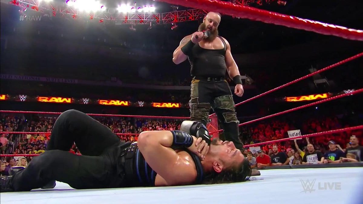 Braun Strowman returns and challenges Roman Reigns to an Ambulance Match at Great Balls of Fire 2017 PPV
