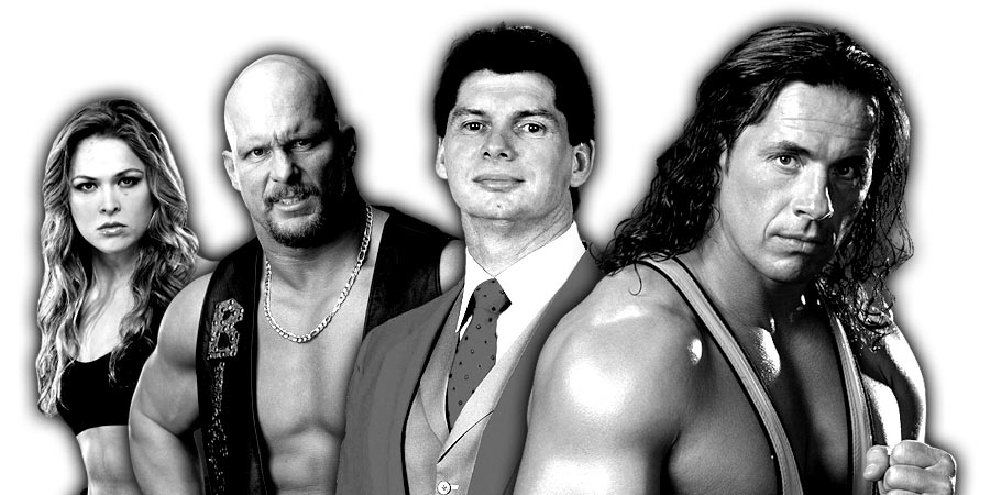 Ronda Rousey, Stone Cold, Vince McMahon, Bret Hart