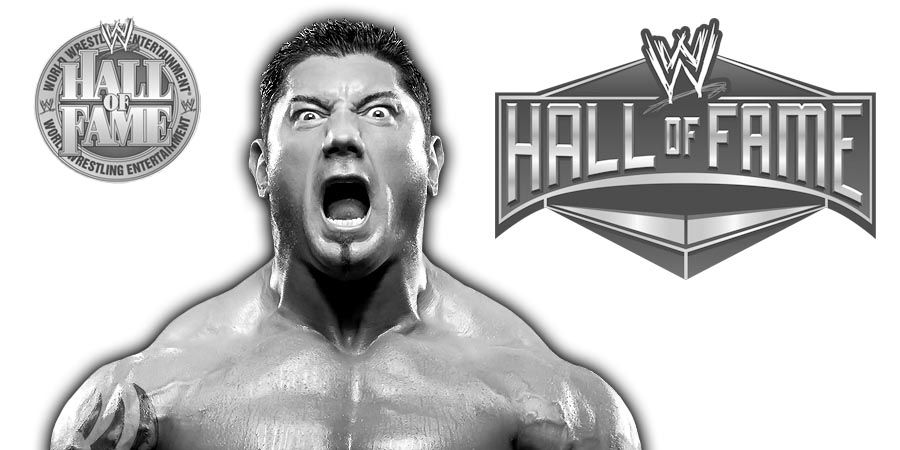 Batista Getting Inducted Into The WWE Hall of Fame Class of 2018