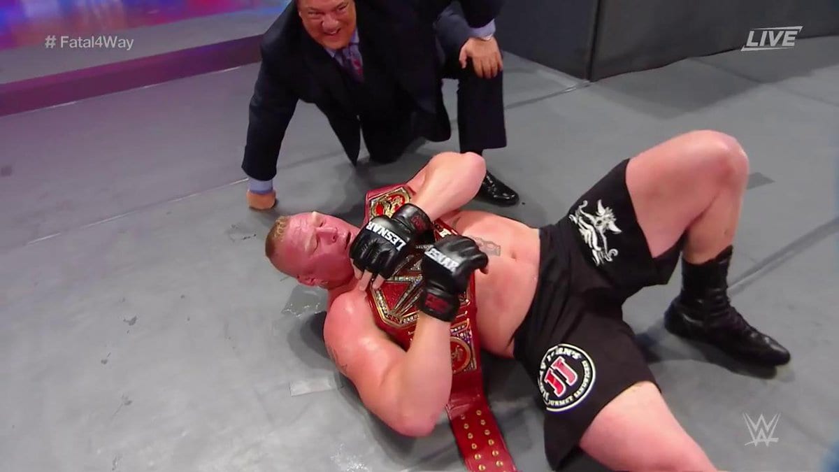 Brock Lesnar retains the Universal Title at SummerSlam 2017