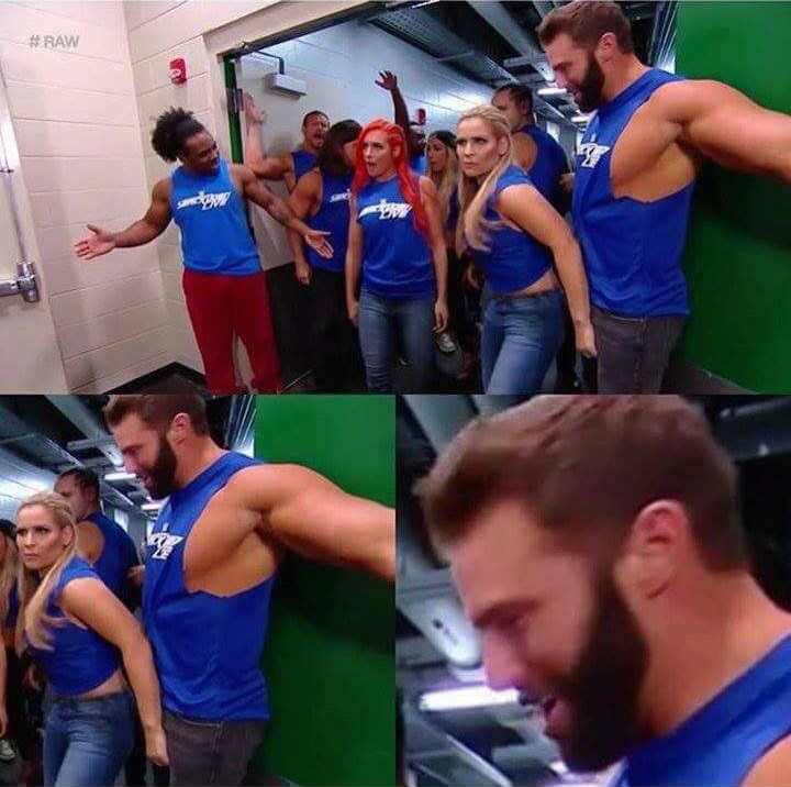 Natalya Touches Zack Ryder's Crotch