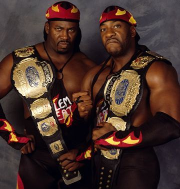 Harlem Heat (Booker T & Stevie Ray) - WCW World Tag Team Champions