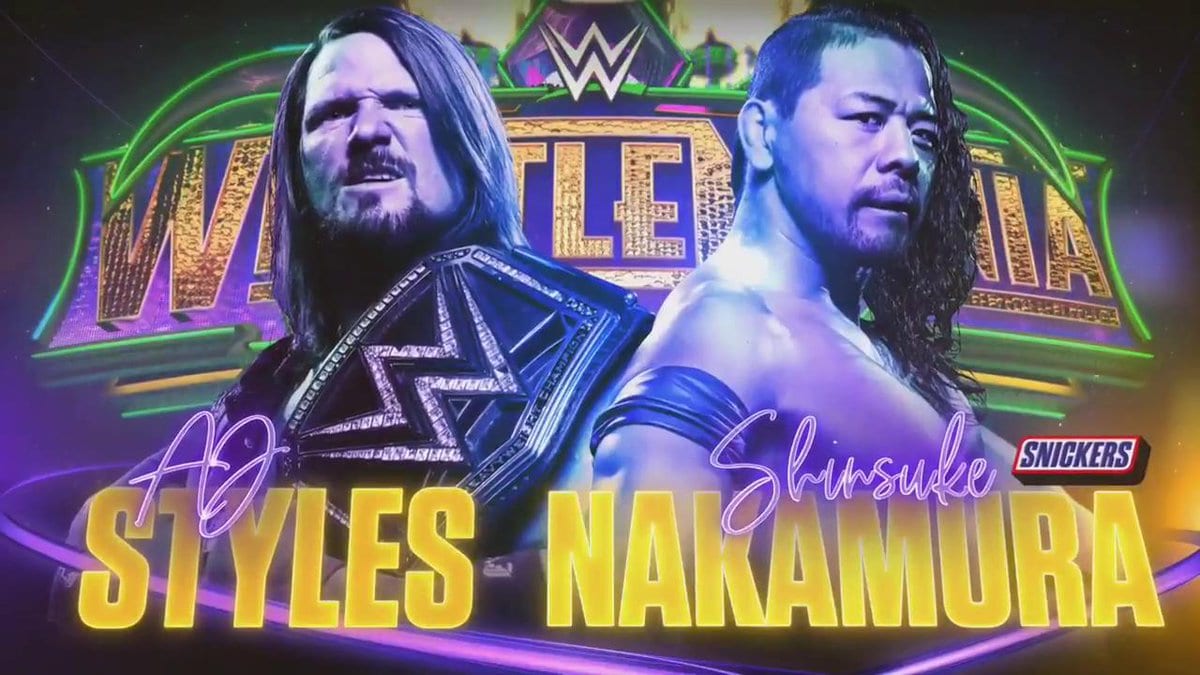 AJ Styles vs. Shinsuke Nakamura - WrestleMania 34 (WWE Championship Match)