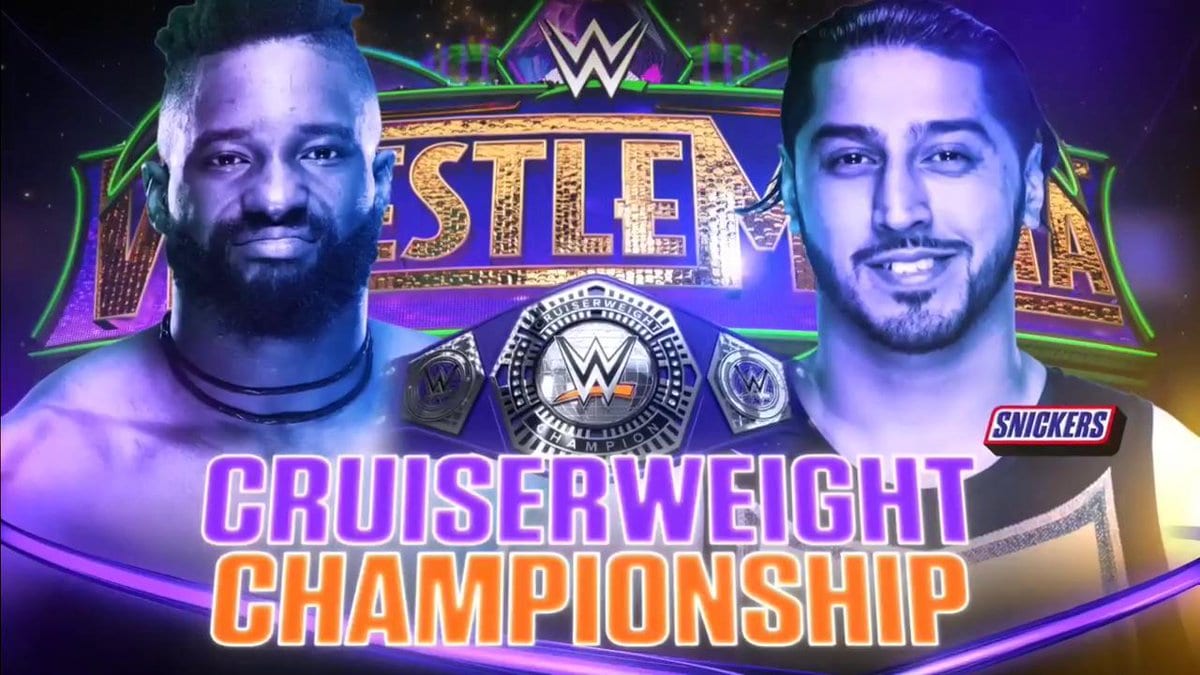 Cedric Alexander vs. Mustafa Ali - WrestleMania 34 (WWE Cruiserweight Championship Match)