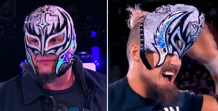 Rey Mysterio S Mask Ripped Off At Njpw Strong Style Evolved