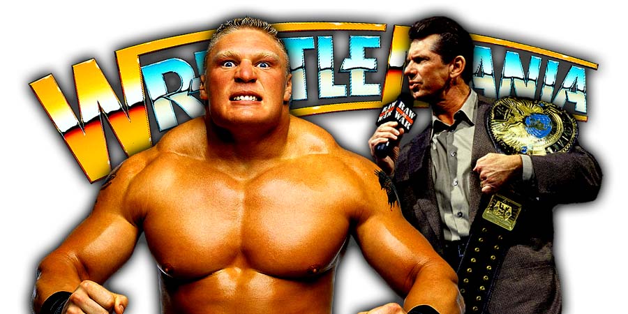 Brock Lesnar Vince McMahon WrestleMania 34