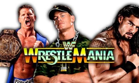 Roman Reigns John Cena AJ Styles WrestleMania 34