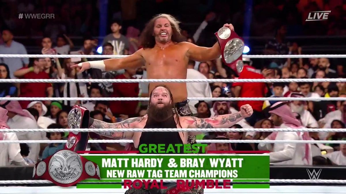 WOKEN Matt Hardy & Bray Wyatt win RAW Tag Team Titles at Greatest Royal Rumble