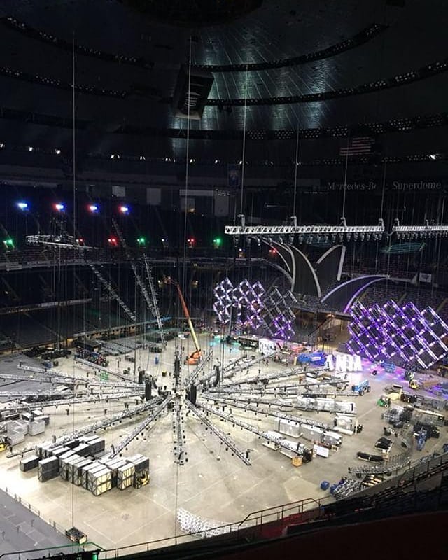 WrestleMania 34 Stage Under Construction