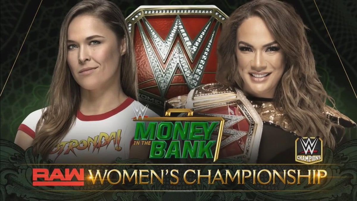 Ronda Rousey vs. Nia Jax Money In The Bank 2018 RAW Women's Championship Match