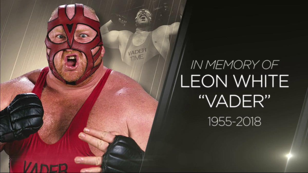 WWE Tribute Graphic For Vader On RAW