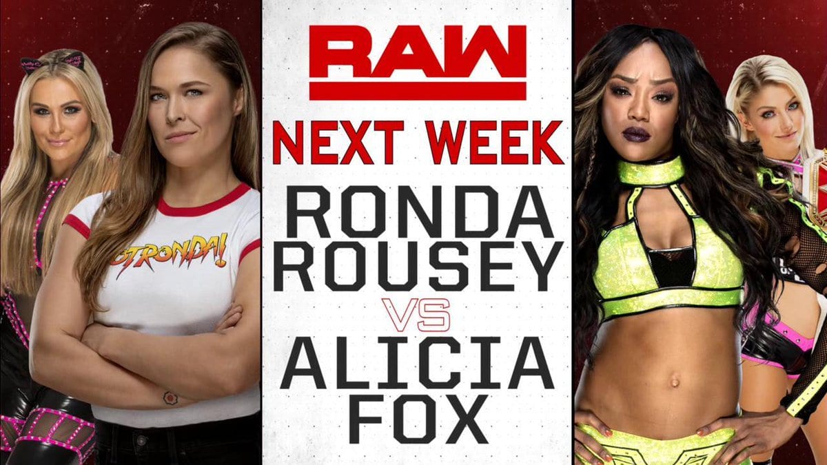 Ronda Rousey vs. Alicia Fox RAW 2018 Ronda Rousey's RAW In-Ring Debut Match