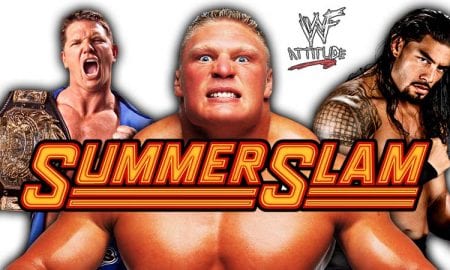 Brock Lesnar Roman Reigns AJ Styles SummerSlam 2018