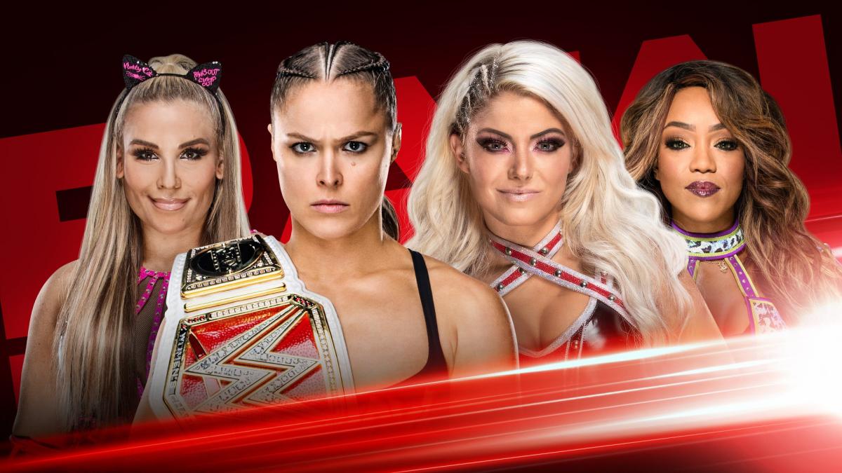 RAW Women's Champion Ronda Rousey Natalya Alexa Bliss Alicia Fox